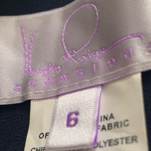 SZ 6 Navy Blue Hayley Paige Sleeveless Dress - Picture 4 of 4